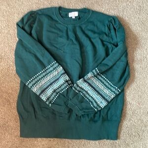 Soft green sweater